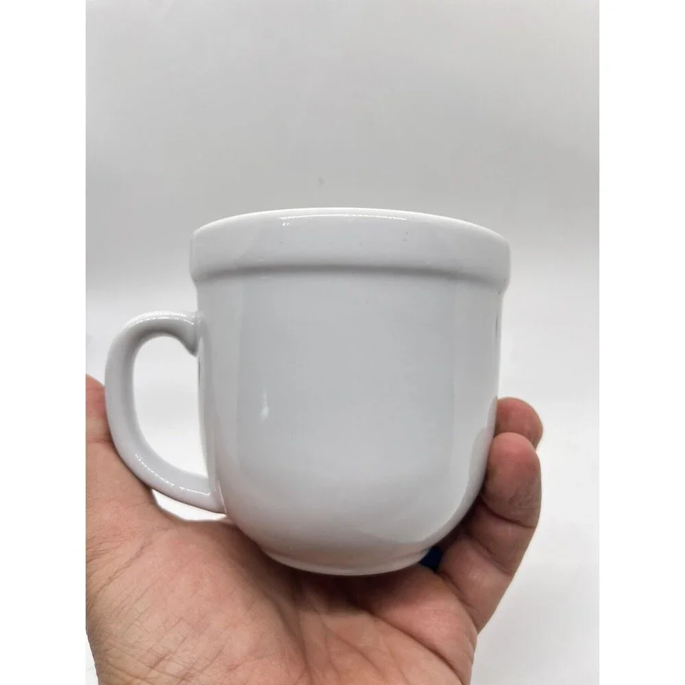 Pottery Barn Suppertime White Porcelain Mug
